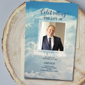 Programma van de begrafenisdienst: Viering van Lif Flyer