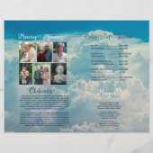 Programma van de begrafenisdienst: Viering van Lif Flyer (Achterkant)