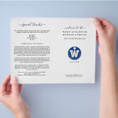 Programma van het afstuderen (3 kolomversie) flyer (Hand)