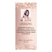 Programma Verjaardag roos gouden foto leuke feiten (Achterkant)