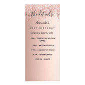 Programma Verjaardag roos gouden foto leuke feiten (Voorkant)