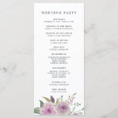 Programma Violet- en sage-weddenschappen Programmakaart (Achterkant)