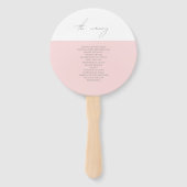 Programma voor aardbeien- en pastorenzomerweddensc handwaaier (Achterkant)