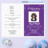 Programma voor begrafenissen | Het leven van | FP0 Flyer (Enkel)