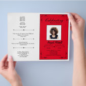 Programma voor begrafenissen | Het vieren van de r Flyer (Hand)
