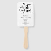 Programma voor beste dagelijkse weduwen handwaaier (Voorkant)