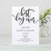 Programma voor beste dagelijkse weduwen programmakaart (Staand voorkant)