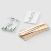 Programma voor bijtende bergen en bosbruiloft handwaaier (Niet-gemonteerd)