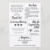 Programma voor bijtende weddenschappen met pictogr programmakaart (Achterkant)