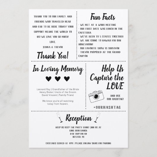 Programma voor bijtende weddenschappen met pictogr programmakaart (Achterkant)