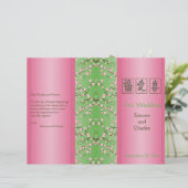 Programma voor bloedige bloeding in roze en groene (Staand voorkant)