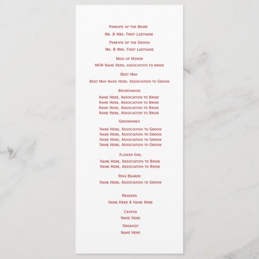 programma voor brandbestrijding programmakaart (Achterkant)