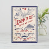 Programma voor de begrafenis van patriottische her (Staand voorkant)