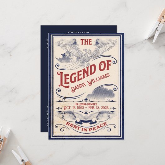 Programma voor de begrafenis van patriottische her (Voorkant / Achterkant in situ)