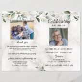 Programma voor de begrafenisherdenking van service (Voorkant)