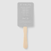 Programma voor de beste dag van het huwelijk handwaaier (Achterkant)