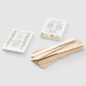 Programma voor de bruiloft van de tuin van wilde b handwaaier (Niet-gemonteerd)