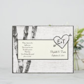 programma voor de bruiloft van de vogelboom (Staand voorkant)