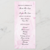 Programma voor de ceremonie van de roze bloem voor programmakaart (Voorkant)