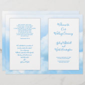 Programma voor de katholieke bruiloft van Heavenly (Voorkant / Achterkant)