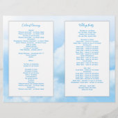 Programma voor de katholieke bruiloft van Heavenly (Achterkant)