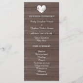  programma voor de kerkbruiloft van het land met h programmakaart (Voorkant)