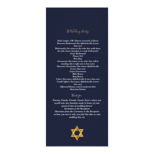 Programma voor de marine en de Golden Star van de  (Achterkant)