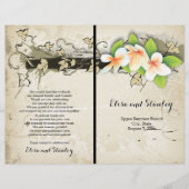 programma voor de plumeria en de ibeige bruiloft (Voorkant)