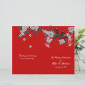  programma voor de rode bruiloft van de vogelkers (Staand voorkant)