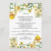 Programma voor de rondweg rond het geel Waterverf Programmakaart (Achterkant)