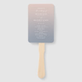 Programma voor de uitreiking van een blauwe bruilo handwaaier (Voorkant)