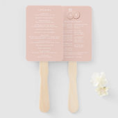 Programma voor de uitreiking van gouden weddenscha handwaaier (Voorkant en achterkant)