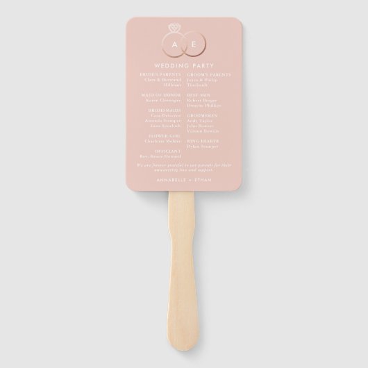 Programma voor de uitreiking van gouden weddenscha handwaaier (Achterkant)