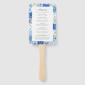 Programma voor de uitreiking van mediterrane blauw handwaaier (Achterkant)