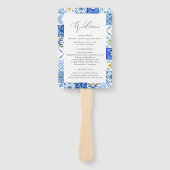 Programma voor de uitreiking van mediterrane blauw handwaaier (Voorkant)