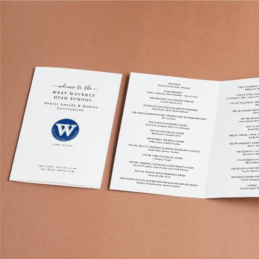 Programma voor de uitreiking van senior eerbetoon  flyer