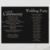 Programma voor de uitzending van een donkerweddens (Voorkant)