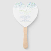 Programma voor de waterverf van de groene dabs handwaaier (Achterkant)