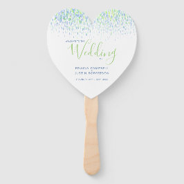 Programma voor de waterverf van de groene dabs handwaaier