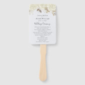 Programma voor de Waterverf van Elegant Wedding Wh Handwaaier (Voorkant)