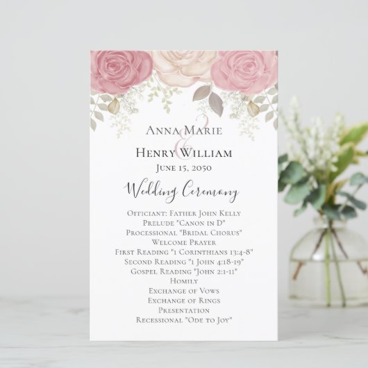 Programma voor de Waterverf van het Roos van Flora (Staand voorkant)