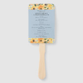 Programma voor de Waterverf van Rustic Sunflower B Handwaaier (Voorkant)