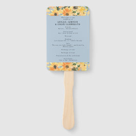 Programma voor de Waterverf van Rustic Sunflower B Handwaaier