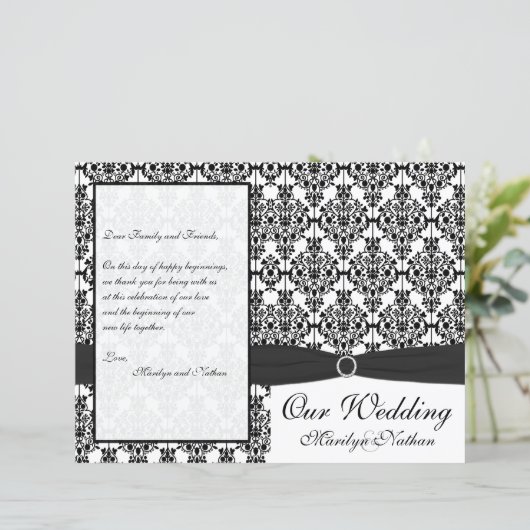 Programma voor donkere en witte bruiloften (Staand voorkant)