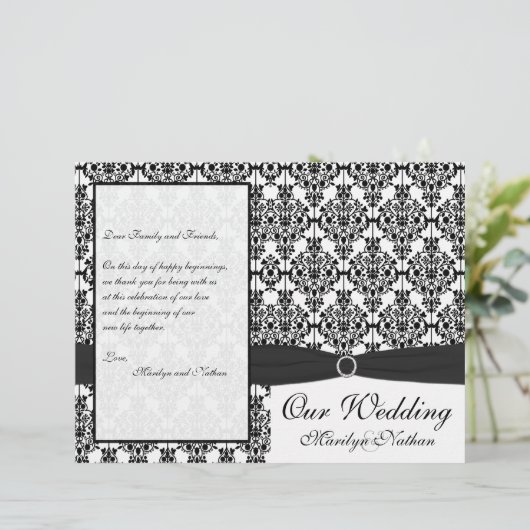 Programma voor donkere en witte bruiloften (Staand voorkant)