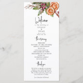 Programma voor echt kerstfeest programmakaart (Voorkant)