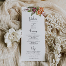 Programma voor echt kerstfeest programmakaart