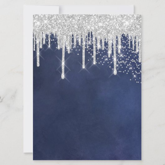 Programma voor een bruiloft Blauwe Zeevlek Zilverg (Achterkant)