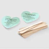 Programma voor een hemelboom met hartshaped Weddin Handwaaier (Niet-gemonteerd)