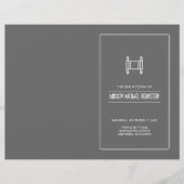 Programma voor eenvoudige Torah Bar Mitzvah (Voorkant)